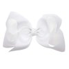 Hair Clips Boutique Hair Bows Alligator Clip for Women Girl Hairpin 6 Inch TSFJ02 (White)