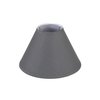 Aspen Creative 55002, Empire Uno Lamp Shade, Dark Gray, 4" Top x 10" Bottom x 7" Slant Height, Slip UNO 33mm