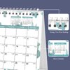 Desk Calendar 2024, Monthly Desktop Calendar, Standing Flip Calendar with Thick Paper(Jan. 2024 - Jun. 2025, 10" x 8.25"), Academic Year Standing Desk Calendar with Planner Stickers