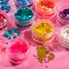 Iridescent Chunky Glitter by Moon Glitter – 100% Cosmetic Glitter for Face, Body, Nails, Hair and Lips - 0.10oz - Green