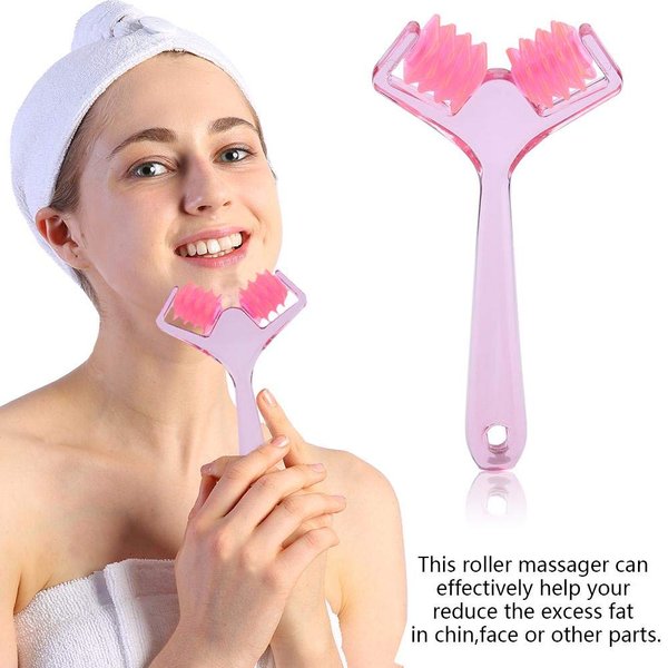 Face Roller Massager,Slimming Remove Chin Neck Tightening Skin Face Fat Remover Manual Massage Tool,Beauty Tools Anti Aging Skin Care Face Up for Women