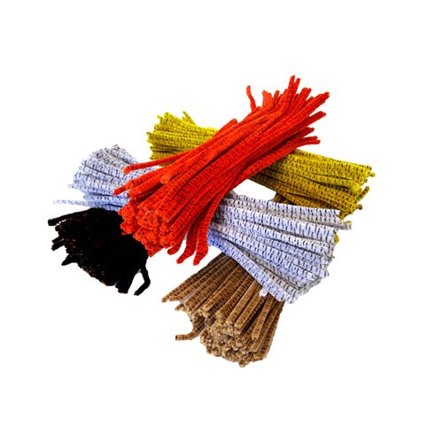 Playscene' Jumbo DIY Craft Kit, Pompons, Pipe Cleaners, Wiggle Eyes, Huge Selection Craft Kit (Pipe Cleaners - 12 Packs)