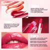 Dulele 12Pcs Watery Liquid Lipstick Set, Moisturizing & Highly Pigmented Colored Lip Gloss, Longwear Not Fade Rose Lip Tint Stain with Gift Box