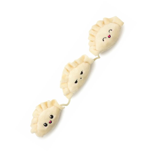 Fuzzyard Crinkle Plush Cat Toy with String and Catnip Inside (Dumplings)