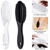4 PCS Nail Brush for Cleaning Fingernails, Beomeen Long Handle Grip Double Sided Nail Foot Scrub Brush Fingernail Cleaner, Soft Stiff Bristles Pedicure Nail Scrubber Non-Slip for Men and Women