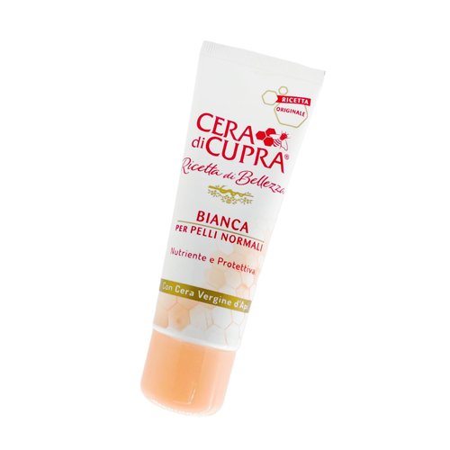 CERA DI CUPRA Bianca Face Cream Moisturizer for Normal and Oily Skin - Nourishing and Protective Formula with Virgin Beeswax (2.5 Fl Oz / 75 ml)