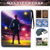 Soccer Card Binder 4 Pocket, Trading Card Binder with Sleeves, Sports Card Binder Collectible Trading Card Albums Fits 400 Cards with 50 Removable Sleeves