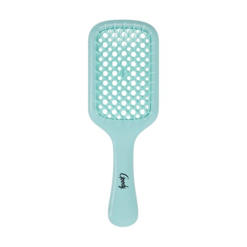 Planet Goody Ocean Rescue Vented Paddle Brush, All Hair Types - Teal, Ouchless Detangler Brush with Flexible Bristles, Helps Accelerate Drying, Use as a Detangling Brush or Styling Brush