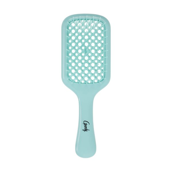 Planet Goody Ocean Rescue Vented Paddle Brush, All Hair Types - Teal, Ouchless Detangler Brush with Flexible Bristles, Helps Accelerate Drying, Use as a Detangling Brush or Styling Brush
