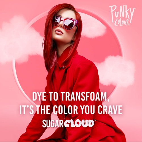 Punky Sugar Cloud, Semi-Permanent Foaming Hair Color, Licorice, 6 fl oz.