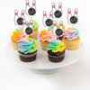 Rsstarxi 40 Pack Bowling Cupcake Toppers Sport Bowling Party Cupcake Picks Bowling Alley Themed Birthday Party Cake Decorations for Baby Shower Kids Birthday Party Decorations