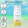 Deluvia Body Shimmer Wash Off Bronzing Lotion, After Sun Lotion, Leg Makeup, Illuminating Body Moisturizer, Bronzing Lotion for Body and Face. Skincare by Deluvia