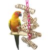 Bonka Bird Toys 3449 Bamboo Spring Chain Small Bird Toys Cockatiel Parrot Conure Macaw Budgie Quaker