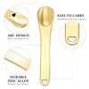 WLLHYF Mini Metal Makeup Spatula Skin Care Cosmetic Spoon Reusable Applicator, Beauty Scoop for Facial Cosmetic for Face Mask Cream Lotions Moisturizers