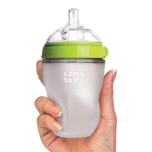 Comotomo Baby Bottle Single Pack, Green, 8oz