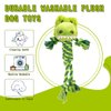 JMZDS&JL Dog Toys, Tough Dog Toys for Puppies and Small-Medium Dogs, Tug of War Dog Toy, Plush Stuffed Animals for Dogs, Rope Dog Toys for Teething and Chewing Fun. (Crocodile)