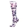 Celeste Stein Therapeutic Compression Socks, Noir Roses, 15-20 mmHg, Moderate, Ant Floral, 0.6 Ounces