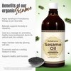 HerbsForever Sesame Oil – Helps to Reduce Vatta (Air) – Helps in Pain & Joints Swelling – Cold Pressed Premium Oil – Non GMO, Organic, Vegan – 16 fl oz – 474 ml
