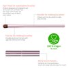 Eyeshadow Brushes,5pcs Eye Makeup Brush Set with Eyeliner Brush Eyeshadow Brush Concealer Brush Blending Brush Eyebrow Brush with Case, Pink Makeup Brushes for Travel