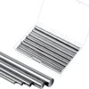 24 Pieces 304 Stainless Steel Round Rods Bar Assorted Diameter 1.5-8 mm for 100 mm Length Stainless Steel Rod for Drift Punches Various Shaft DIY Craft Model Plane Model Ship Model Cars