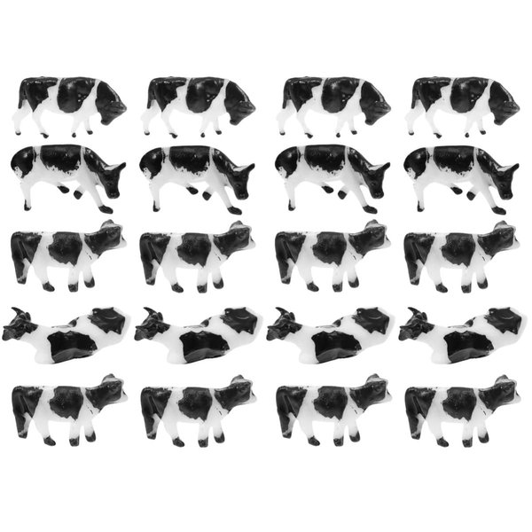 Toyvian Dairy Cow Kids Toys Plants Decor 20 PCS Mini Cattle Plastic Cow Figurines Farm Animal Figurines Collectibles Farmyard Animal Figures Mini Cow Figurines Plastic Cow Kids Toys Plants Decor