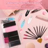 Disposable Makeup Applicators Kit with Makeup Puff Makeup Mixing Palette Makeup Artist Supplies Accessories Mascara Wands, Lip Brushes, Hair Clips Powder Puffs for Face with Storage Box