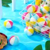 36 Pcs Beach Stress Ball 2.5 Inch Summer Mini Stress Relief Balls Rainbow Squeeze Toys Pu Foam Squeezy Balls for Girls Boys Adults Beach Birthday Party Favors Water Pool Games (Bright Color)
