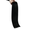 Sunny Hair Extensions Sew in Black Human Hair Weft Extensions Jet Black Sew in Hair Extensions Real Human Hair for Women Black Weft Hair Extensions Brazilian Hair Add Hair Volume 100G 20inch