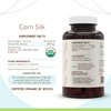 HerbEra Corn Silk 120 Capsules, 500 mg, USDA Organic Corn Silk (Zea Mays) Dried Silk (120 Capsules)