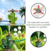 3-in-1 Water Sprinkler Baseball Games Set for Kids Outdoor Fun Summer Water Game with 3 Baseballs and Adjustable Sprinkler Heads for Backyard Lawn and Garden