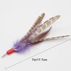 WAOHAMㅤ Cat Feather Toy- Cat Toy Wand Replacement Feathers, Cat Wand Attachments Toy, Cat Feather Toy Refill, Interaction Feather Cat Toy for Cats(Purple)