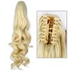Miss U Hair Girl's 20" Long Blonde Curly Claw Jaw Ponytail Clip On Hair Extensions Hairpiece P10 (A07 Beige)