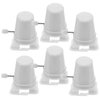 Yardenfun Craft Essential Wind-Up Toy Movement Mechanism - 6pcs Clockwork DIY Parts for White Walking Feet for Artistic Creations Wind Up Mechanisms for Easter Eggs Small Wind Up Toys for