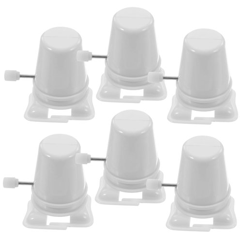 Yardenfun Craft Essential Wind-Up Toy Movement Mechanism - 6pcs Clockwork DIY Parts for White Walking Feet for Artistic Creations Wind Up Mechanisms for Easter Eggs Small Wind Up Toys for