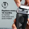 Braun Series 8 83M Electric Shaver Head Replacement Cassette, Silver