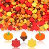 JUNEBRUSHS Fall Mini Erasers, 150Pcs Cute Thanksgiving Erasers Mini Erasers for Kids Bulk Maple Leaf Novelty Pencil Erasers Stationery for Student Classroom Prizes Homework Rewards Gifts Party Favors