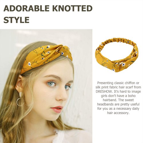 DRESHOW 16 Pack Turban Headbands for Women Elastic Back Twisted Hair Bands Face Vintage Cross Head Wrap Hair Accessories