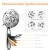 Shower Head with Handheld High Pressure-Full Body Coverage Powerful Rain Showerhead Extra 60" Long Hose and Adjustable Brass Joint Holder- The Perfect Detachable Heads for Bathroom Upgrade