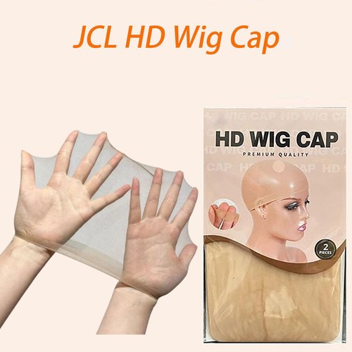 JCL HD Wig Cap for Women, Invisible and Sheer Breathable Ultra-thin Stretchy Stocking Caps for Lace Front Wigs, Wig Caps for Women Lace Front, 4 Pieces Bald Cap for Women