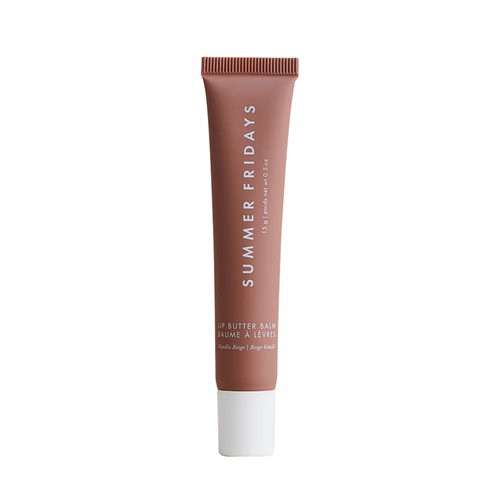 Summer Fridays Lip Butter Balm - Hydrating Lip Mask - Shea Butter, Vegan - Vanilla Beige (0.5 Oz)