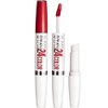 Maybelline Super Stay 24, 2-Step Liquid Lipstick Makeup, Long Lasting Highly Pigmented Color with Moisturizing Balm, All Day Cherry, Red, 1 Count