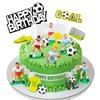 19 PCS Soccer Cake Topper Decorations Soccer Ball Player Theme Cake Toppers For Soccer Party Football Party Men Boy Kid Birthday Party Sport Club Party Supplies (Soccer)