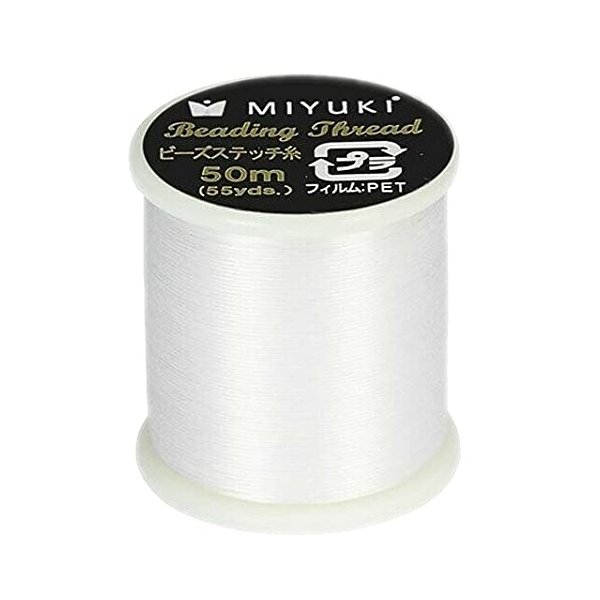 Miyuki Beading Nylon Thread 330 DTEX 50 meters (54.6 yards) WHITE