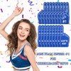 Sinmoe 24 Pcs Sports Fan Foam Finger Mini Foam Fingers Foam Hand Foam Finger 1 for Sports Themed Birthday Party Supplies Sport Events Baseball Basketball Soccer Team Gifts (Dark Blue)