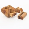 Ascher: 3D Brain Teaser Wooden Puzzle for Adults from SiamMandalay with SM Gift Box(Pictured) - Handheld, Organic & Deluxe Quality Lotus Kumiki
