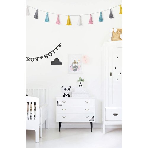 Mkono 2 Pack Tassel Garland Boho Cotton Pastel Banner for Thanksgiving Christmas Birthday Party Decor, Rainbow Wall Hangings for Classroom, Nursery, Kids Girls Bedroom, Baby Shower Wedding Decor