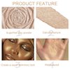 evpct Blonde Gold & Champagne Gold Face Highlighter Makeup Shimmer Glitter Diamond Sparkly Highlighters Makeup Palette Powder for Face Body Cheek iluminadores iluminador de jos maquillaje luminizers