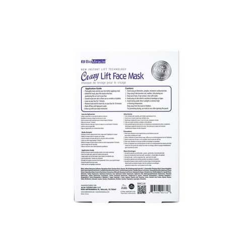 BioMiracle New Instant Lift Technology Crazy Lift Face Mask 10 Pack (10 Sheets)