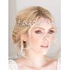 FXmimior Bridal Hair Accessories Crystal Headband Hair Vine Diadem Evening Hair Piece Headpiece Customised Long Piece Wedding Headpiece (silver)