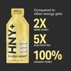 HNY+ Buzz Organic Honey Energy Gels, Raw Organic Honey Based Energy Gels with Electrolytes & Natural Caffeine, Workout & Running Goo with Electrolytes, 50mg Caffeine (12 Count)